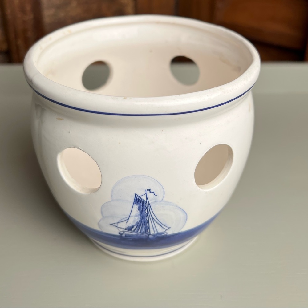Delfs Blauw Holland Blue & White Bulb/Air plants/succulents pot. Vintage 💙💙💙 - Picture 7 of 10
